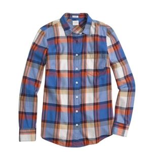 J Crew Tartan Perfect Fit Button Down Shirt